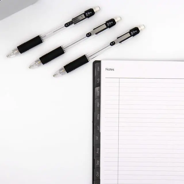 Alt view image 3 of 4 - Z-Grip Mechanical Pencil, 0.7mm #2, Assorted Grip Barrels, 5-Pack | Latex-Free Grip, Smooth Writing, Comes Pre-Loaded with Lead and Eraser, Refillable, Ideal for School Supplies (52405)
