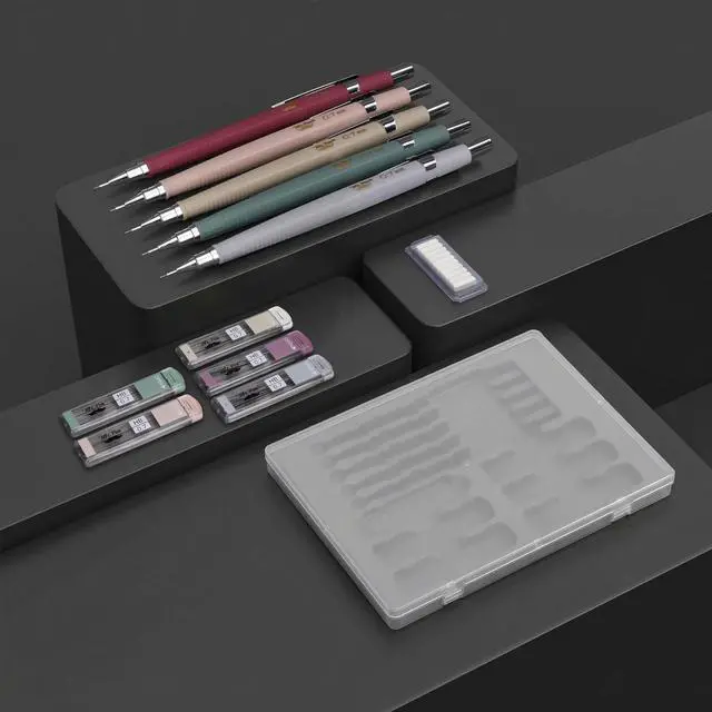 Alt view image 3 of 7 - Mechanical Pencil Set with Lead and Eraser Refills, 5 Pack | 0.7mm, Sketching Pencils, Drafting Pencil, Drawing Mechanical Pencils