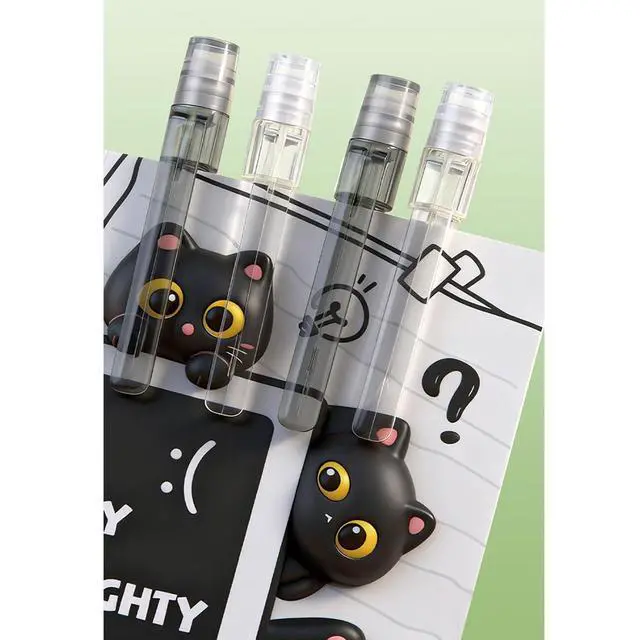 Alt view image 6 of 7 - 4 Pcs Cute Mechanical Pencils with Eraser 0.5mm Cartoon Cat Mechanical Pencil School Pencil for Women (6pcs Cat)