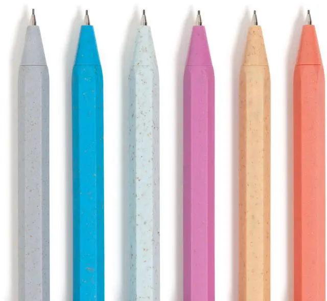 Alt view image 3 of 6 - U-Eco Recycled Mechanical Pencil Set, Bulk Mechanical Pencils 0.7mm, Speckled Hex Brights, Medium Lead, School Supplies, 6 Pack