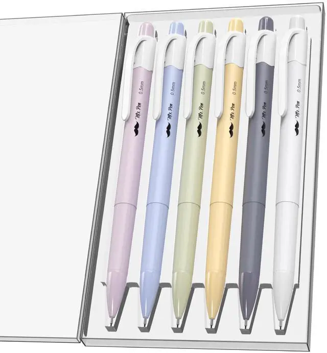 Main image of Pastel Mechanical Pencil Set, 6 Pack, 0.5mm, Cute Macaron Colors | Smooth Writing for Journaling, Note Taking, School, Office, Drawing, Student Supplies, Great for Kids and Adults