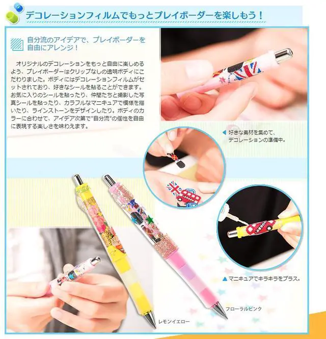 Alt view image 6 of 6 - Dr. Grip Play Border Shaker Mechanical Pencil 0.5 mm, Black/Blue (HDGCL-50R-PBL)