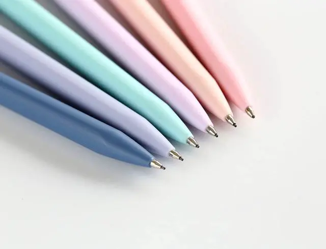 Alt view image 3 of 7 - Solid Colors Mechanical Pencils 0.7mm Triangle Shape Automatic Pencil for Writing Office School Supplies Gift Pack of 6 pcs