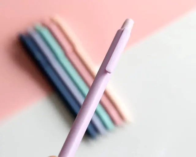 Alt view image 6 of 7 - Solid Colors Mechanical Pencils 0.7mm Triangle Shape Automatic Pencil for Writing Office School Supplies Gift Pack of 6 pcs