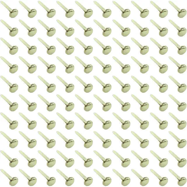 Alt view image 2 of 2 - Paper Fasteners Medium 3/4-Inch Brass Plated (100-Pack) | Also called brads, paper pins or prongs - Flexible legs secure loose pages - For scrapbooking, school and office