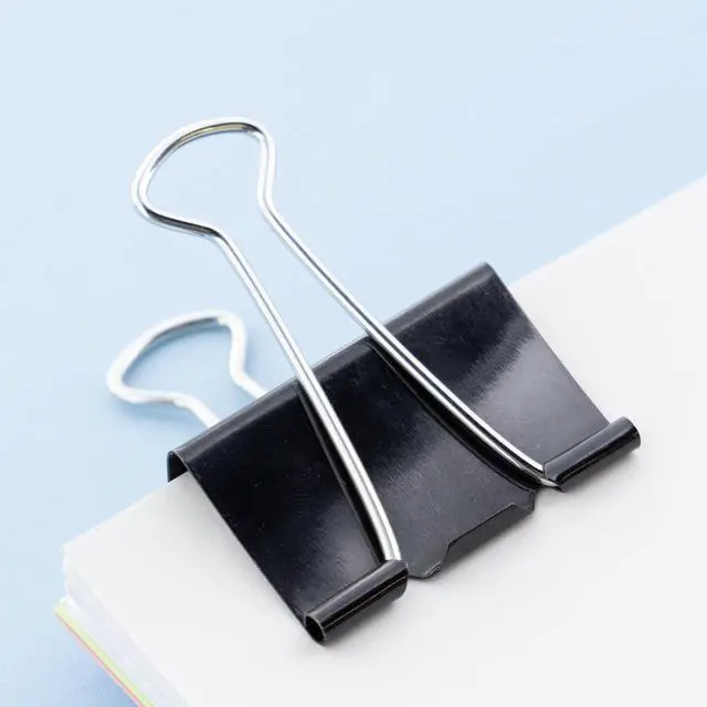 Alt view image 5 of 7 - Assorted Size Binder Clips, Black, 12 Ct | Clamp paper stacks tight and hold without staples or folds, For home and office use