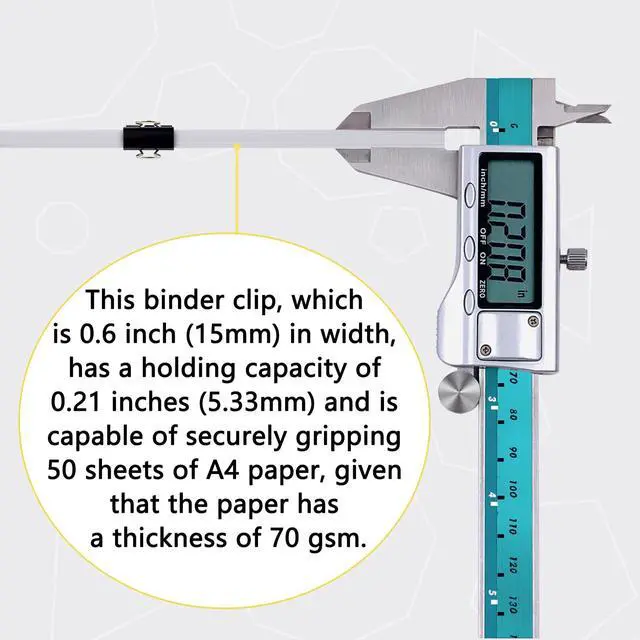 Alt view image 7 of 7 - 36 Pcs Mini Binder Clips, 5/8 inch(15mm), Colored Binder Clips, Paper Clamps Mini Size for Office Supplies, 3 Vibrant Colors