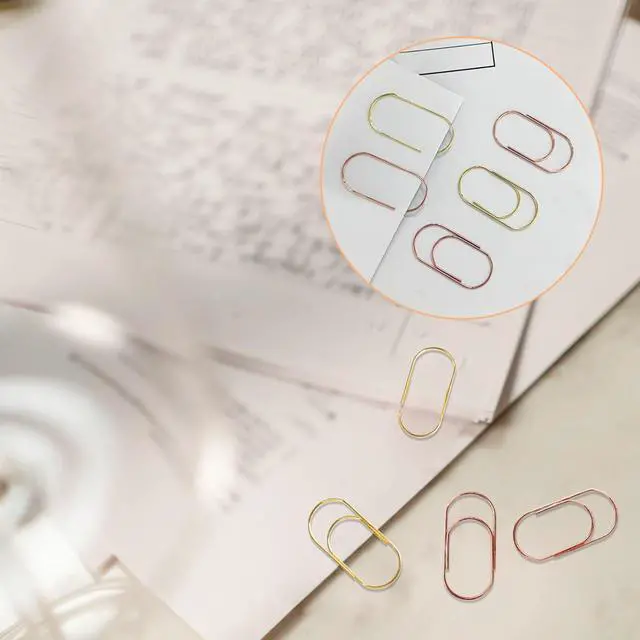 Alt view image 5 of 7 - 50 Pcs Jumbo Paper Clips, 2 Inch (50mm) Large Paper Clips | for Office School Home Desk Organizers DIY Crafts Scrapbooking (Rose Gold)