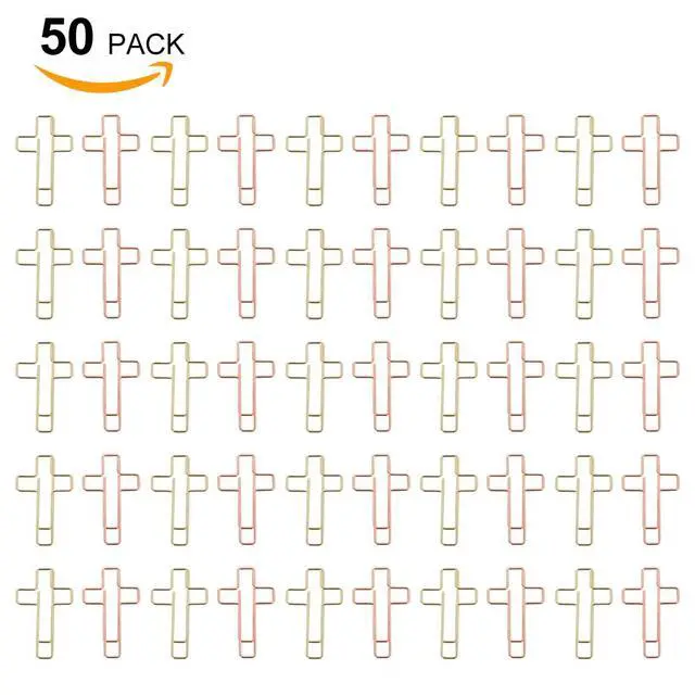 Alt view image 2 of 7 - 50 Pack Paper Clips (Gold and Rose Gold Color), Bible Paper Clips, Journaling Papers Clips, Bibles Study Supplies, Christian Journaling Items, Bibles Journalings Study Supplies, Bible Clips