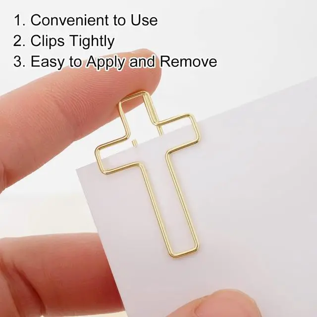 Alt view image 4 of 7 - 50 Pack Paper Clips (Gold and Rose Gold Color), Bible Paper Clips, Journaling Papers Clips, Bibles Study Supplies, Christian Journaling Items, Bibles Journalings Study Supplies, Bible Clips