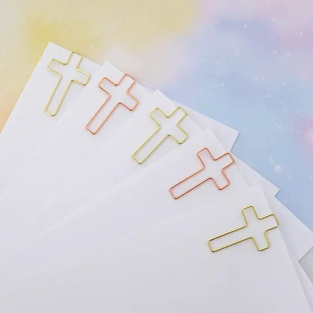 Alt view image 5 of 7 - 50 Pack Paper Clips (Gold and Rose Gold Color), Bible Paper Clips, Journaling Papers Clips, Bibles Study Supplies, Christian Journaling Items, Bibles Journalings Study Supplies, Bible Clips