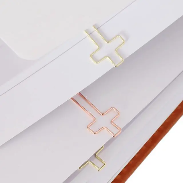 Alt view image 7 of 7 - 50 Pack Paper Clips (Gold and Rose Gold Color), Bible Paper Clips, Journaling Papers Clips, Bibles Study Supplies, Christian Journaling Items, Bibles Journalings Study Supplies, Bible Clips