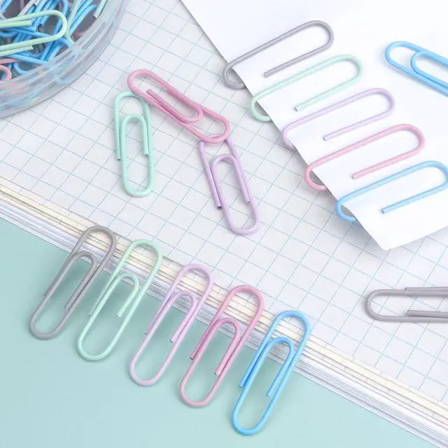 Alt view image 6 of 7 - 500 PCS Paper Clips, Medium Size Colored Papers Clips | Colored Clip for Paper work Office School and Personal Use