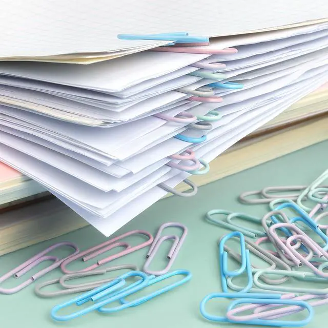 Alt view image 7 of 7 - 500 PCS Paper Clips, Medium Size Colored Papers Clips | Colored Clip for Paper work Office School and Personal Use