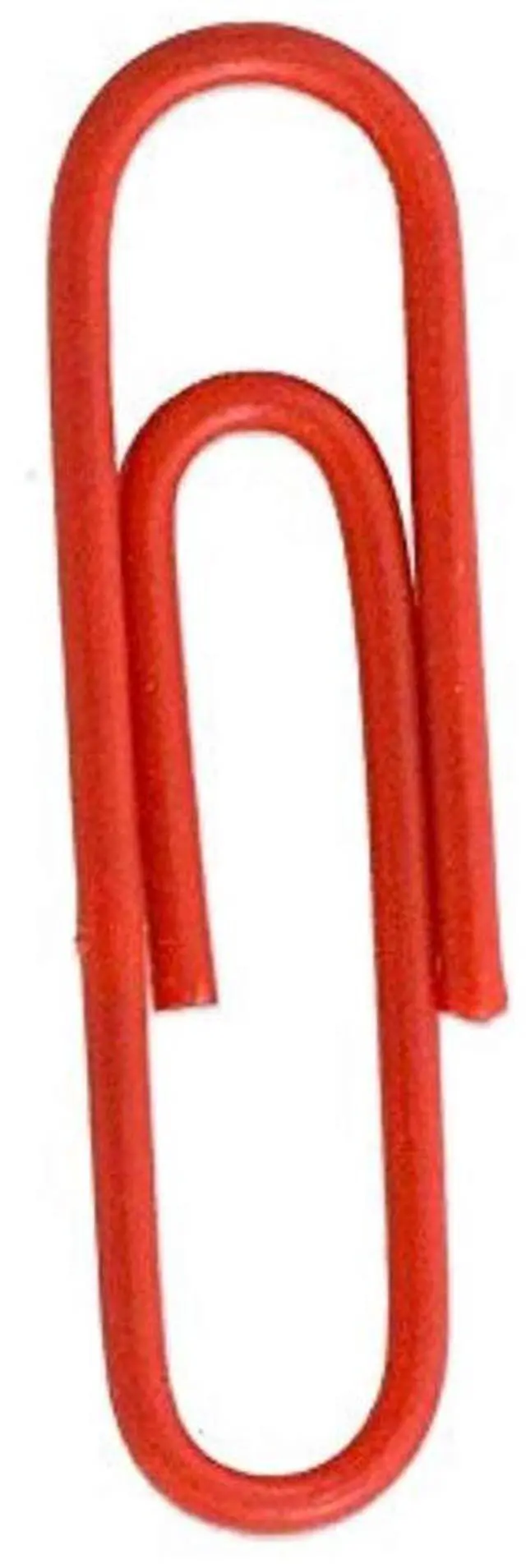 Alt view image 4 of 5 - Colorful Standard Paper Clips - Regular 1 Inch - Red Paperclips - 100/Pack
