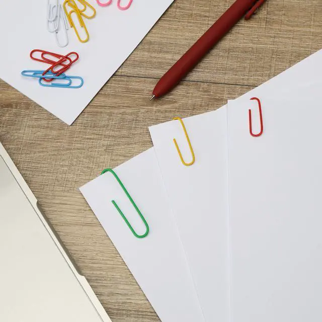 Alt view image 7 of 7 - Paper Clips, 400 pcs, Assorted Sizes (1", 1.3", 2") | Cute Colorful Paper Clips with Storage Box, Large and Small for Bookmark, Office, School, DIY, Business Card Holders