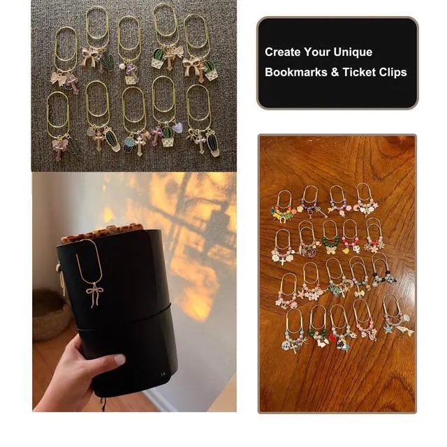 Alt view image 6 of 7 - Gold Jumbo Big Paper Clips, 20pcs Oversized Gold Paperclips 50mm/2 inch Non Skid Smooth Finish Steel Wire Office Supply Accessories