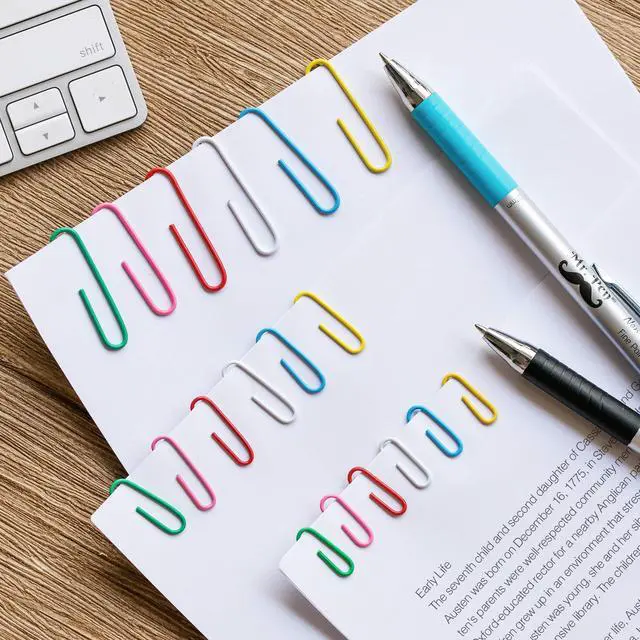 Alt view image 4 of 7 - Paper Clips, 450 Pack, Assorted Colors, Paper Clips Assorted Sizes