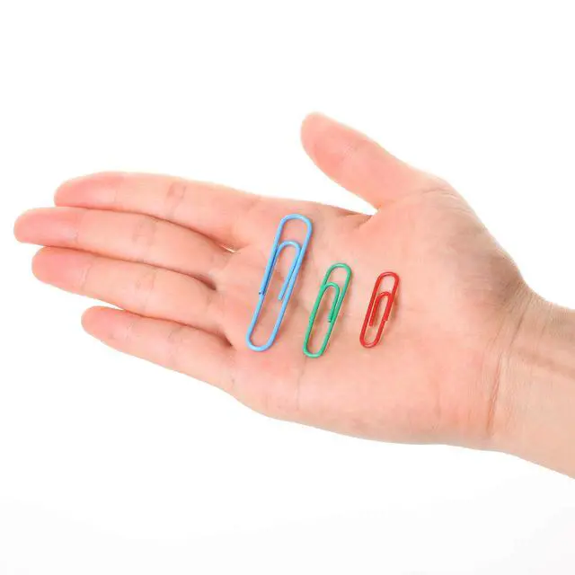 Alt view image 7 of 7 - Paper Clips, 450 Pack, Assorted Colors, Paper Clips Assorted Sizes
