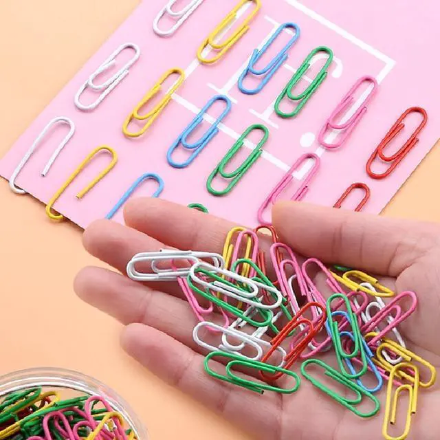 Alt view image 4 of 5 - 300 Pcs Paper Clips, 1.1 Inch Multicolour Paper Clips Holder for Sheets Files Office School and Personal Document Files Organization (1.1 inch)