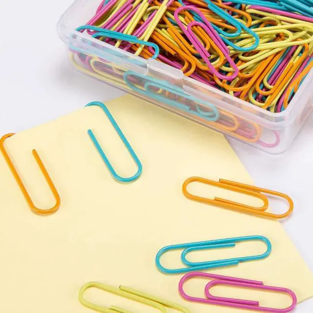 Alt view image 3 of 7 - Paper Clips 28mm Assorted Color Paperclips for Office Premium Clips for Paperwork Paper Clips Small Paperclip Rustproof Paperclips Great for Office School Document Organizing (120pcs)