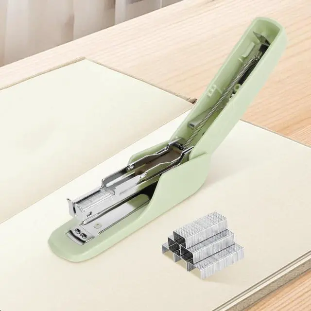 Alt view image 6 of 7 - Mini Stapler with Staple Remover, Uses No.10 Staples, Portable Desk Stapler for Office, School, Home, Compact Handheld Stapler (Green)