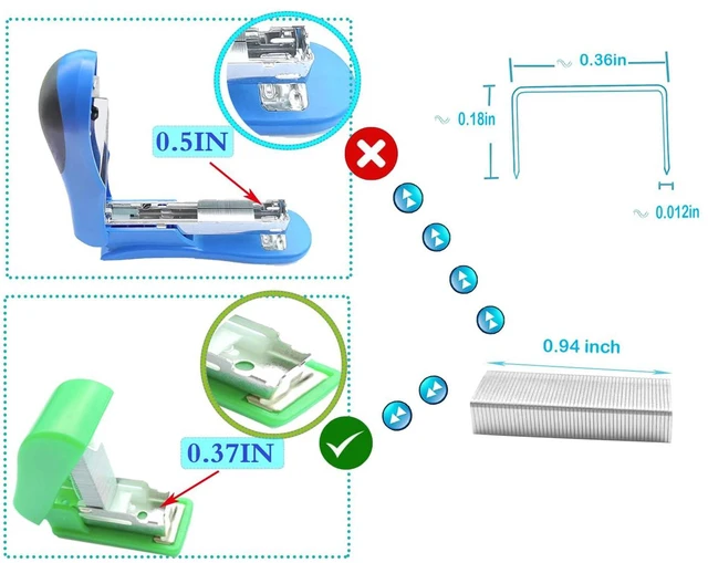 Alt view image 2 of 6 - 3000pcs No.10 Staples, for Max HD-10D,Bostitch Mini,Old TOT,and Other Mini Stapler Using No.10 Staples(Smaller Than Standard Staple,Size: W 0.37" x H 0.19" x L 0.98").Silver