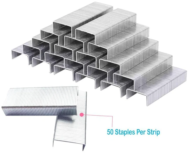Alt view image 4 of 6 - 3000pcs No.10 Staples, for Max HD-10D,Bostitch Mini,Old TOT,and Other Mini Stapler Using No.10 Staples(Smaller Than Standard Staple,Size: W 0.37" x H 0.19" x L 0.98").Silver