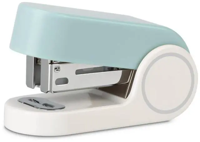 Main image of Blue Color Mini Stapler with 830 Staples,20 Sheet Office Desktop Small Cute Compact Travel Size Stapler for Students & Office (Blue)