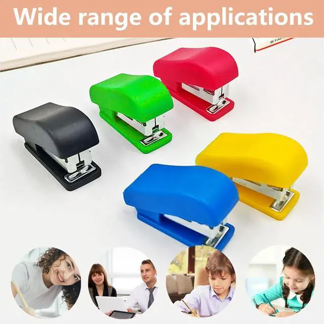 Alt view image 7 of 7 - Mini Stapler, Portable Small Hand Held, 10 PCS | Tiny Desk Staplers, Office and School Supplies, Compatible with 0.36 x 0.18 inch No.10 Staples
