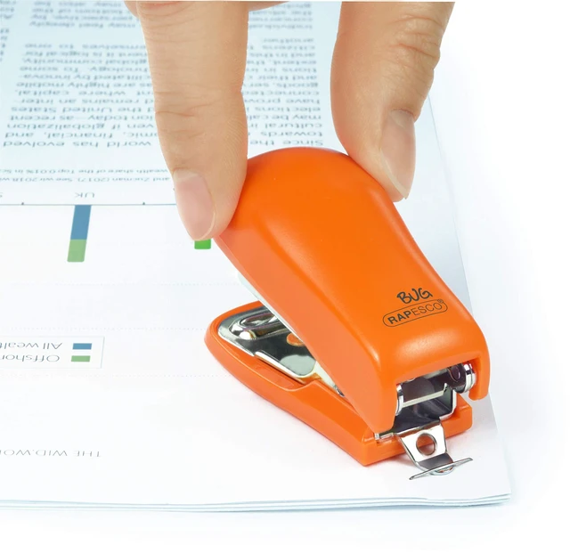 Alt view image 6 of 7 - Bug Mini Stapler, Orange (1410)