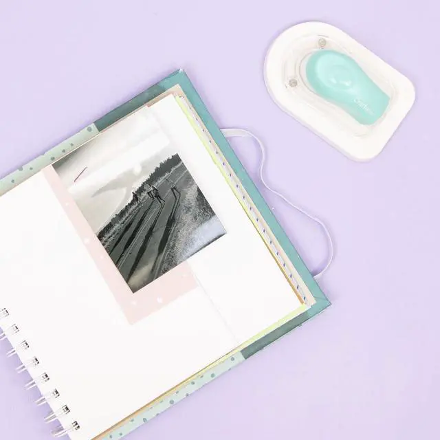 Alt view image 7 of 7 - Magnetic Stapler for Paper, Photographs, Scrapbooking and Craft Materials | 1000 Staples Included | Capacity to Staple up to 6-8 Papers Together | Turquoise and White Colour