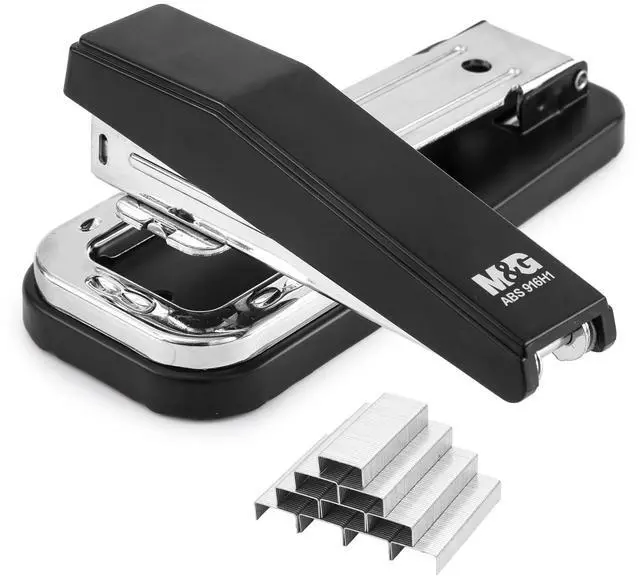 Main image of Desktop Stapler Swing-Arm Stapler with 50 Sheet Capacity, 180 Rotation Design, Swivel Stapler with 1000 Staples for Booklet Binding, Durable Staplers for Office School Home (Black)