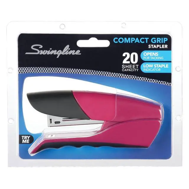 Alt view image 7 of 7 - Stapler, Compact Grip, 20 Sheets, Assorted Colors, Color May Vary (S7071793E)