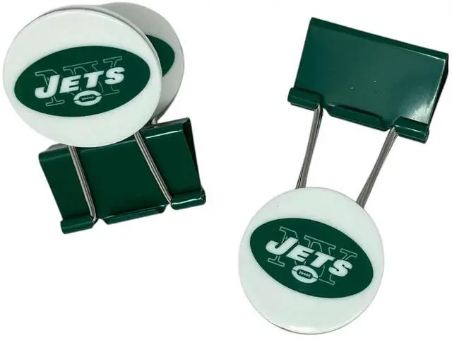 Main image of Document Paper Chip Money Utility Clip, One Size, Football Team Colors (Jets (Pack of 2 Clips))