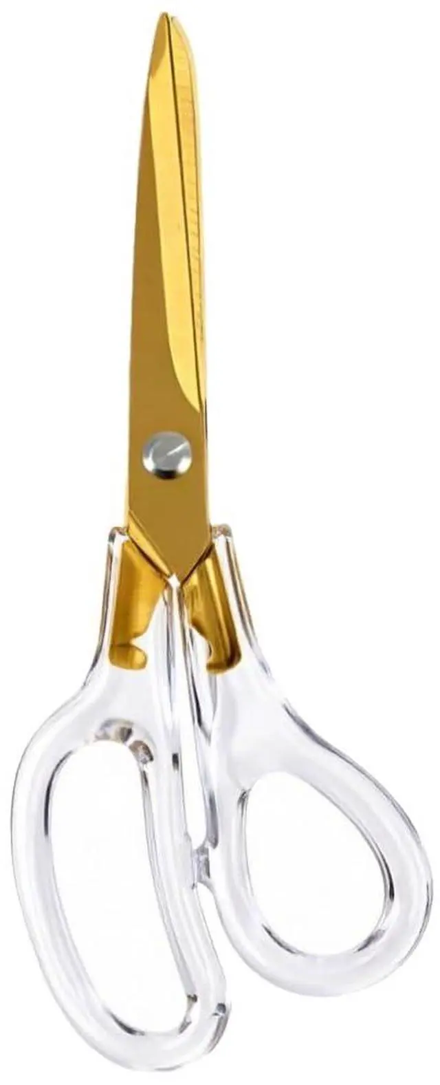 Main image of Gold Scissors for Office Desk School Home Craft Sewing Fabric, 8 Inch | All Purpose, Stainless Steel, Gold, Golden