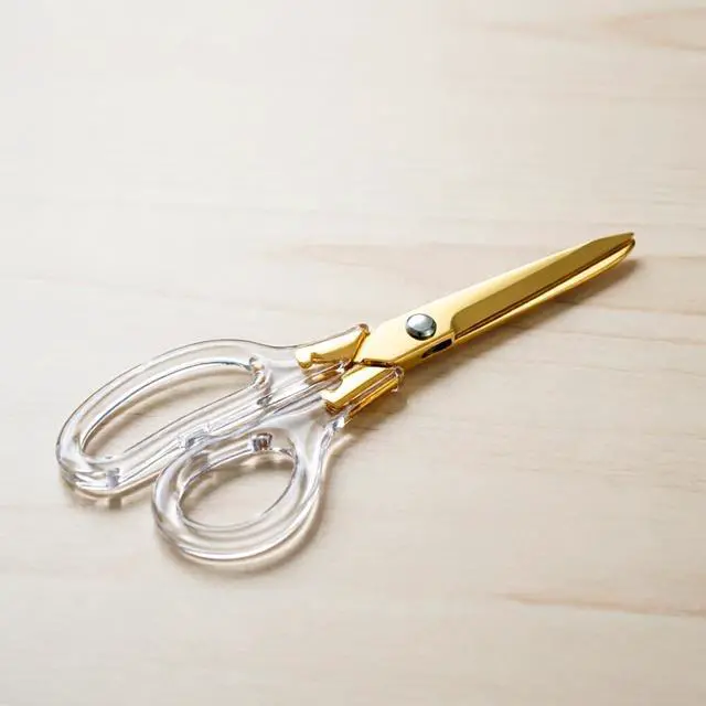 Alt view image 3 of 7 - Gold Scissors for Office Desk School Home Craft Sewing Fabric, 8 Inch | All Purpose, Stainless Steel, Gold, Golden