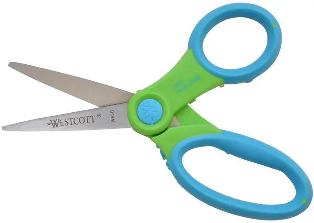 Alt view image 4 of 6 - 14597 Right- and Left-Handed Scissors, Soft Handle Kids' Scissors, Ages 4-8, 5-Inch Pointed Tip