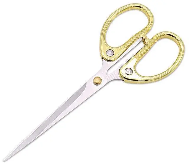 Main image of Aesosor 6.3-inch Small Craft Scissors, Sharp Blades Office Scissors for Desk, Stainless Steel All Purpose Scissors for Office, Home, School, DIY, Sewing, Fabric (Gold)