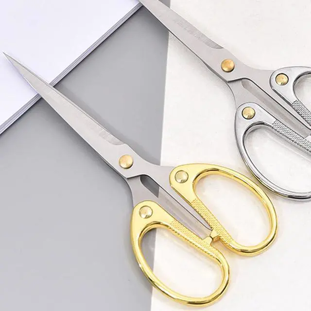 Alt view image 5 of 7 - Aesosor 6.3-inch Small Craft Scissors, Sharp Blades Office Scissors for Desk, Stainless Steel All Purpose Scissors for Office, Home, School, DIY, Sewing, Fabric (Gold)