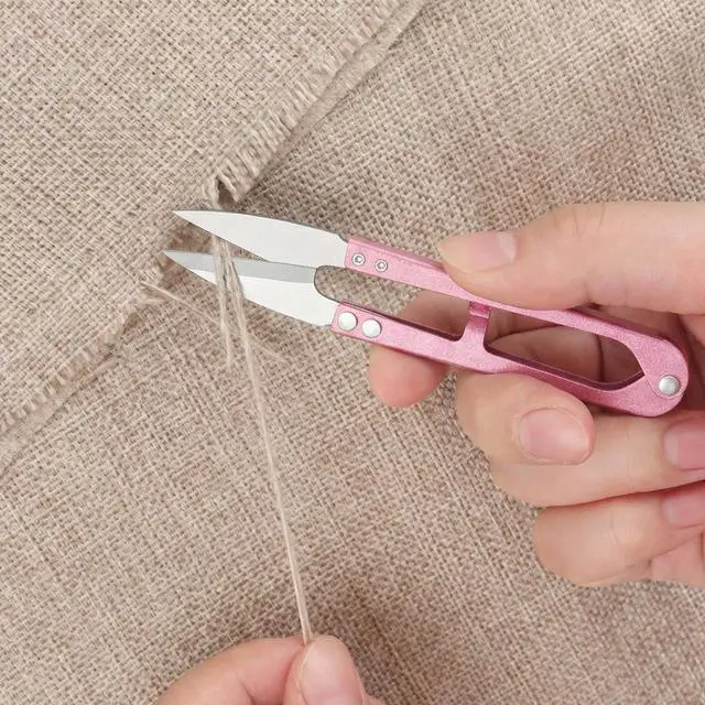 Alt view image 6 of 7 - Fabric Scissors with Titanium Sharp Stainless Steel Blades and Soft-Grip Handles, Suitable for Sewing, Cutting Fabric Leather and Home Office Artist. 3-Piece Set (Purple Titanium 3)