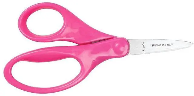 Main image of Pink 5 Pointed Tip Kids Scissors