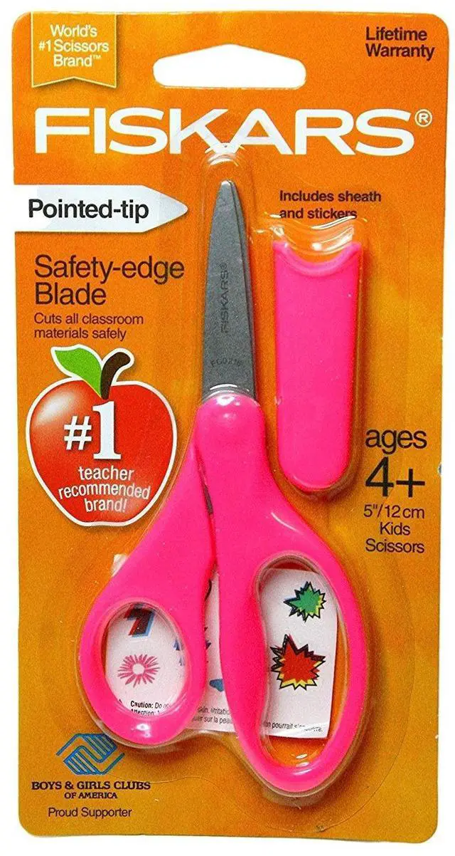 Alt view image 2 of 3 - Pink 5 Pointed Tip Kids Scissors