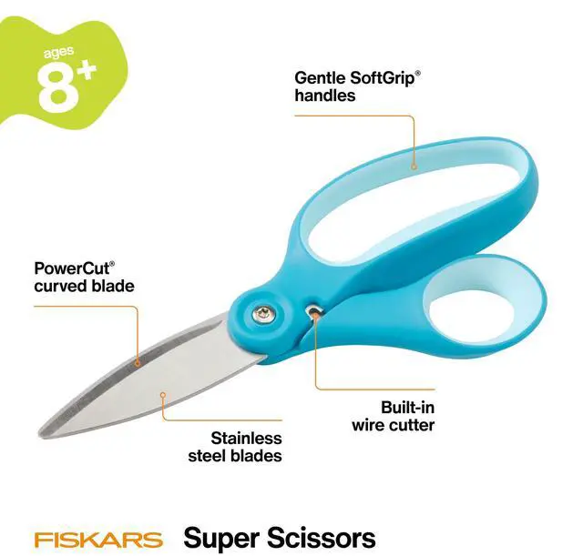 Alt view image 6 of 7 - 6" Kids Super Scissors with PowerCut Technology, School Supplies