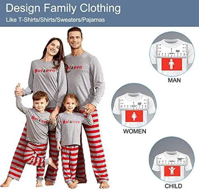 Alt view image 5 of 7 - 9Pcs Tshirt-Ruler Guide to Center Vinyl, Transparent V-Neck/Round PVC Ruler for Alignment, Heat Press, Children Youth Adult, Front and Back Measurement (10in)