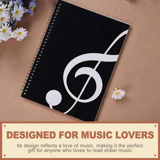 Alt view image 4 of 6 - Blank Sheet Music Notebook Staff Manuscript Paper Book 10.24"x7.5" for Music Composition Notation Notepad for Musicians Songwriters Theory Exercise Journal 100 Pages