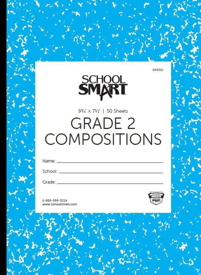 Main image of Skip-A-Line Ruled Composition Book, Grade 2, Blue, 100 Pages - 085301
