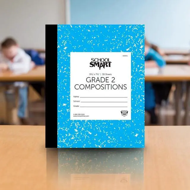 Alt view image 5 of 6 - Skip-A-Line Ruled Composition Book, Grade 2, Blue, 100 Pages - 085301