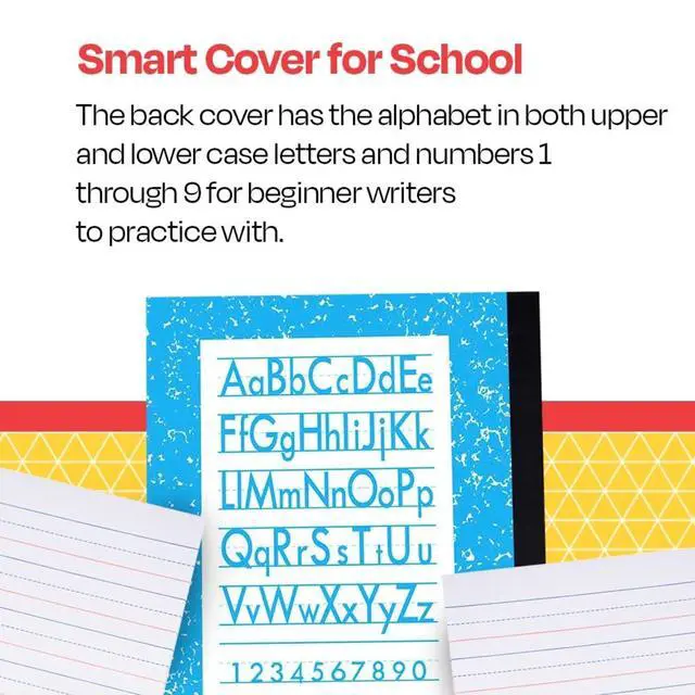 Alt view image 6 of 6 - Skip-A-Line Ruled Composition Book, Grade 2, Blue, 100 Pages - 085301