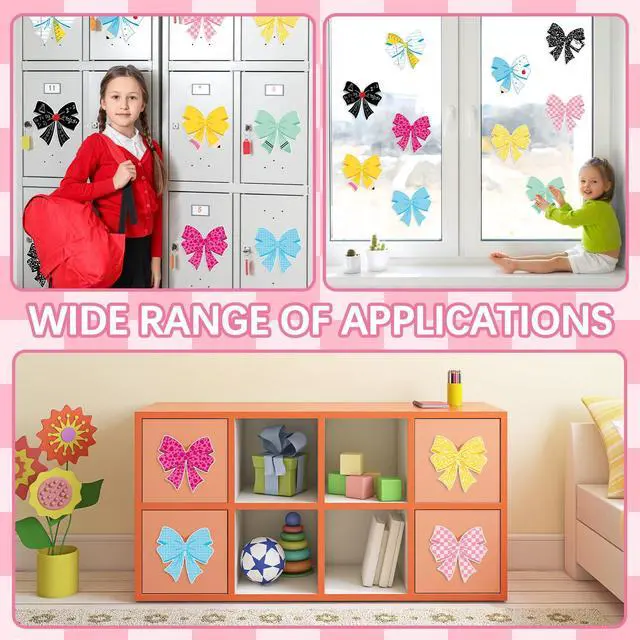 Alt view image 6 of 7 - 50Pcs Composition Notebook Cutouts Pencil Bow Paper Cutouts Back to School Bulletin Board Decorations for First Day of School Classroom Party Supplies Teacher Chalkboard Door Wall Decor